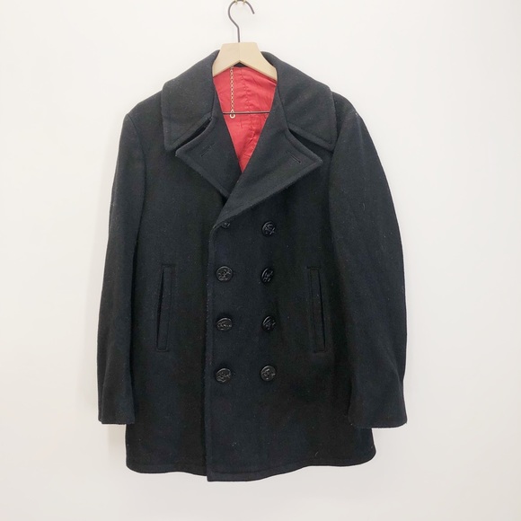Cooper Vintage Men’s Wool Pea Coat - Picture 1 of 6